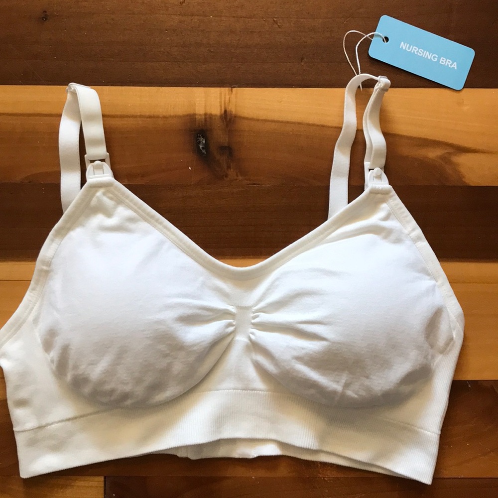 NEW! Nursing Bra sz. Medium White